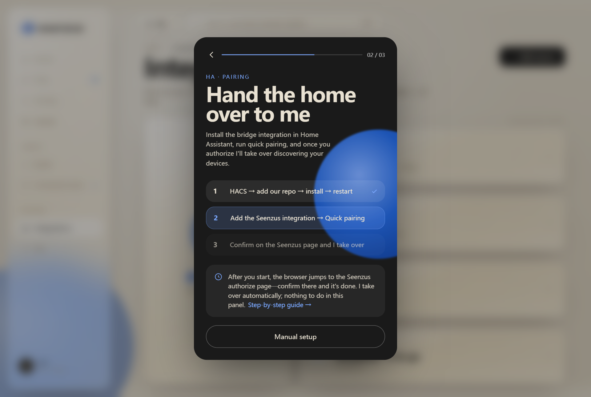 Start Home Assistant Quick Pair from seenzus